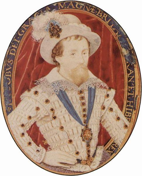 Nicholas Hilliard James I oil painting image
